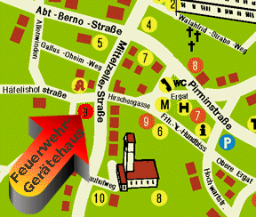 Karte Feuerwehrgerätehaus